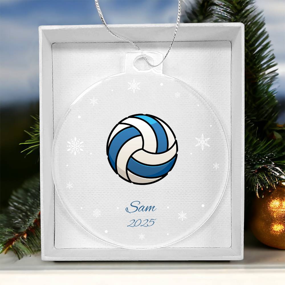 Volleyball Christmas Tree Ornament