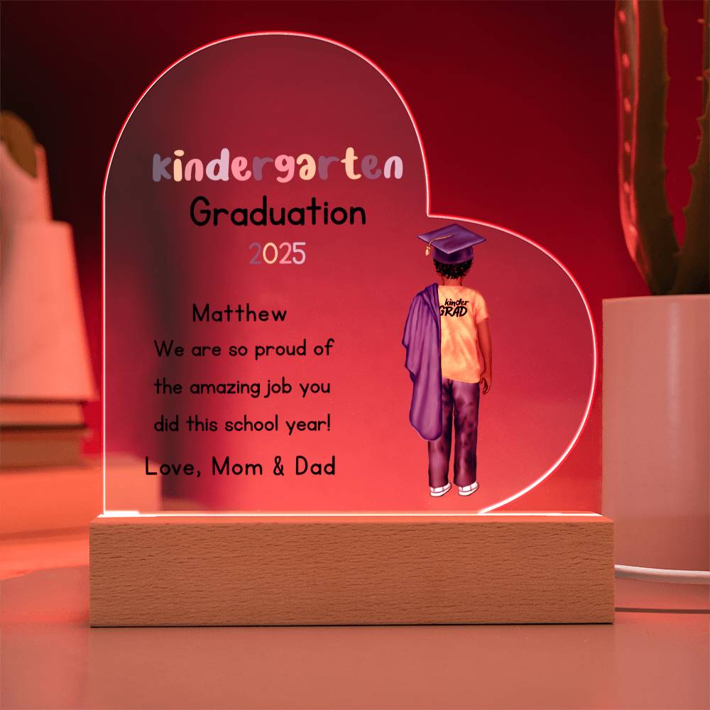 Kindergarten Graduation Plaque