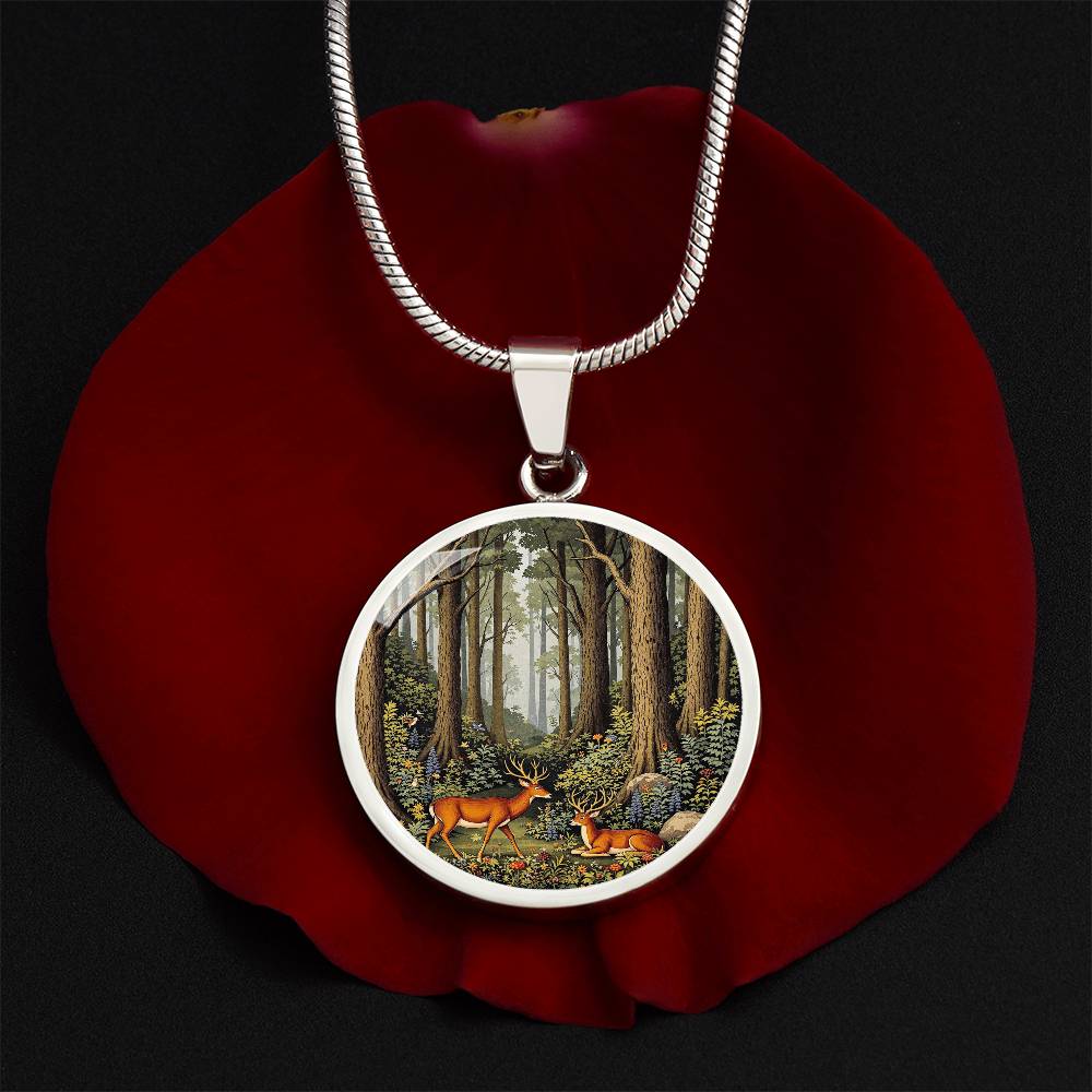 Woodland Deer Pendant Necklace
