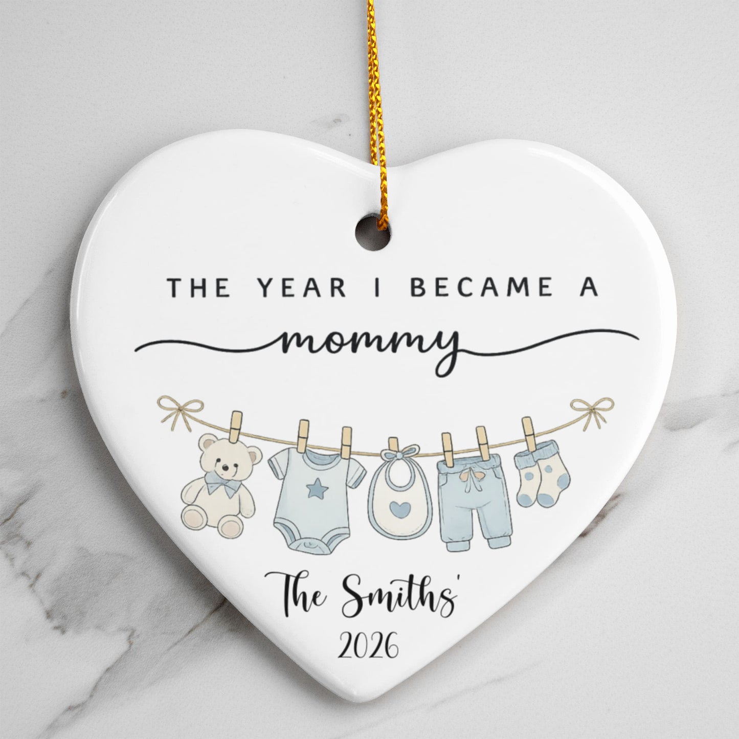 1st Christmas As Mom New Parent Ornament