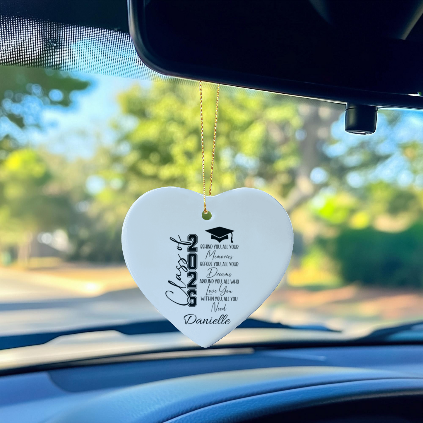 Class of 2026 Graduation Ceramic Heart Ornament