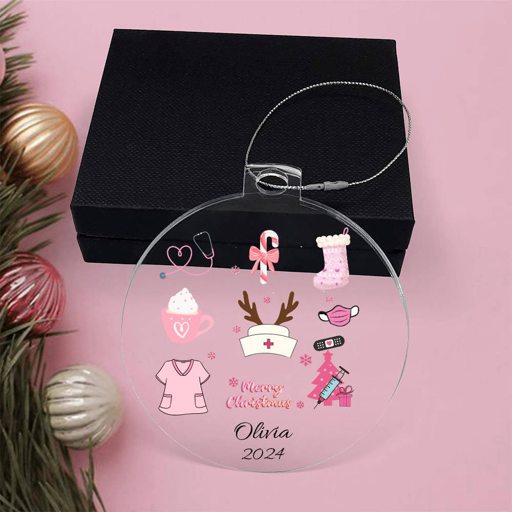 Nurse Acrylic Christmas Ornament