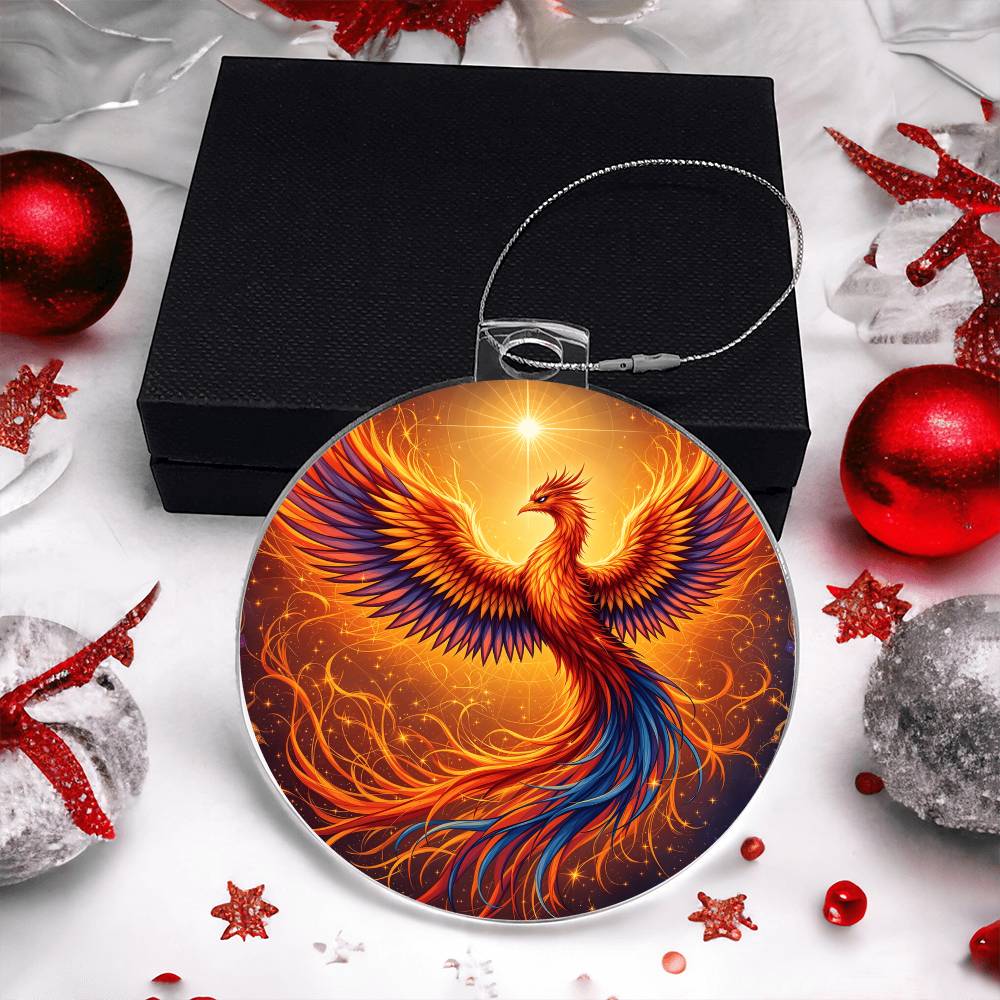 Rising Phoenix Acrylic Ornament