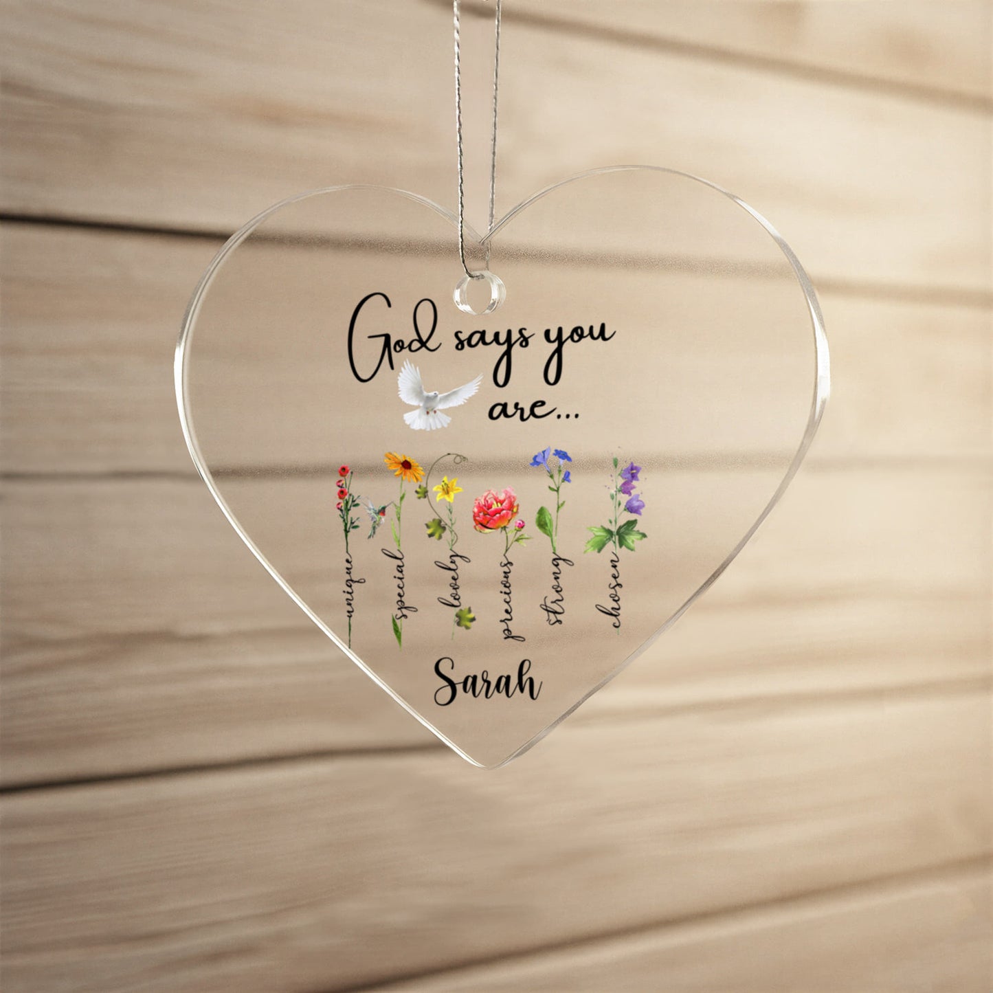 God Says you are Christmas Ornament