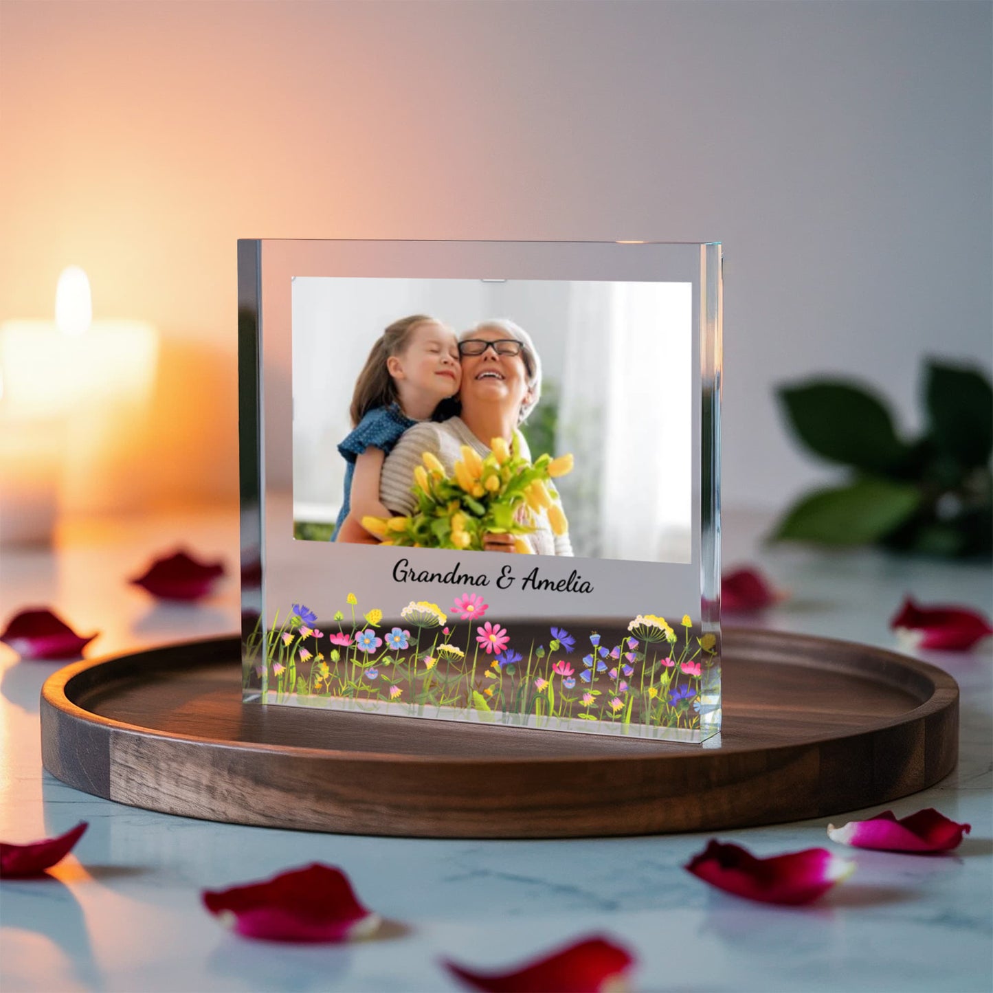 Grandma & Me Photo Acrylic Block