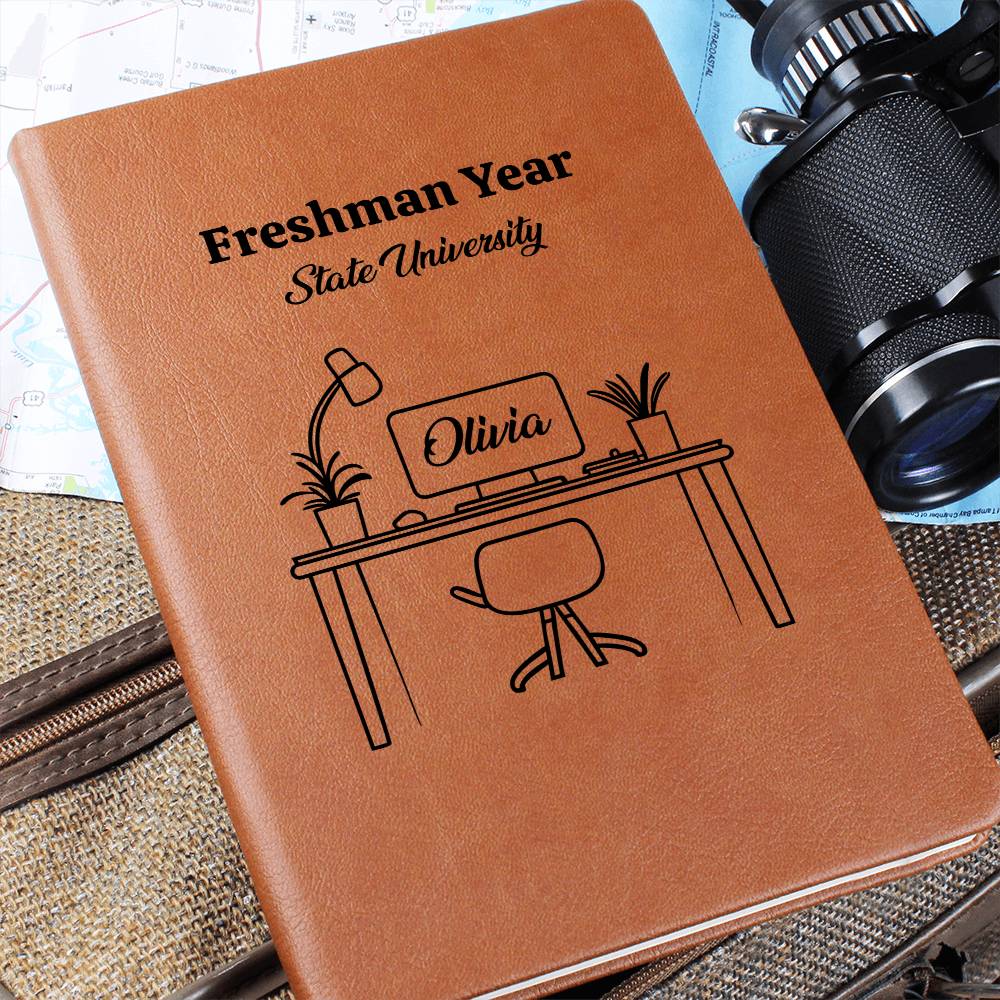 Personalized Vegan Leather College Journal