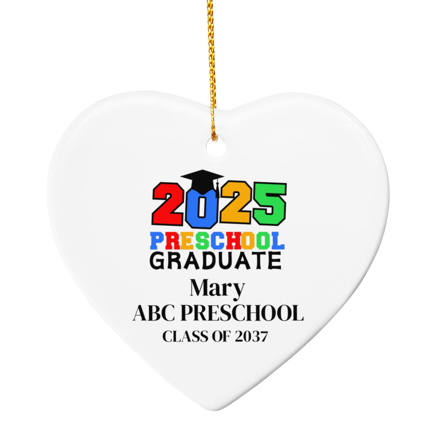 2025 Preschool Graduation Ornament