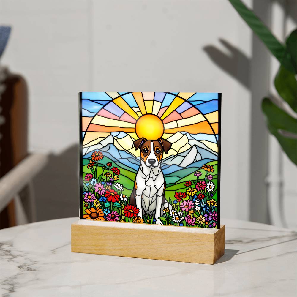 Jack Russel Dog Lighted Plaque