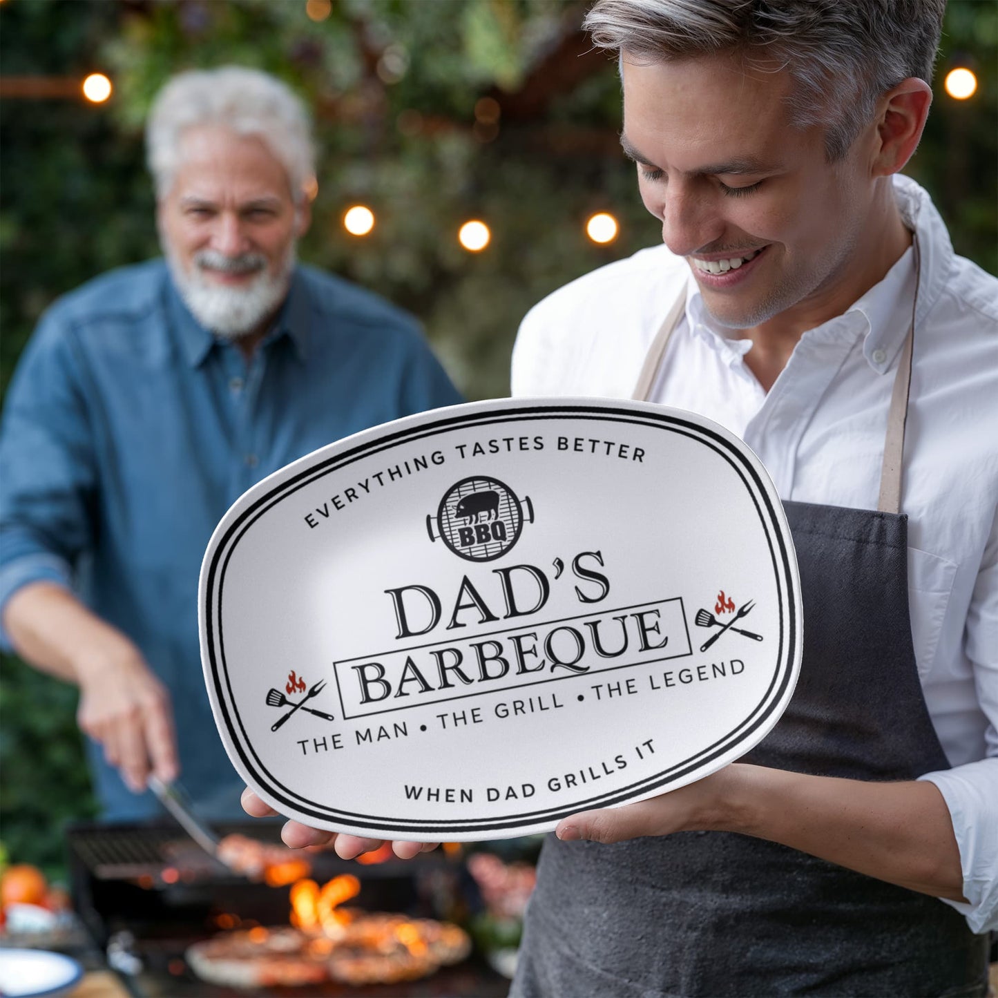Dad's BBQ Serving Tray for Dad