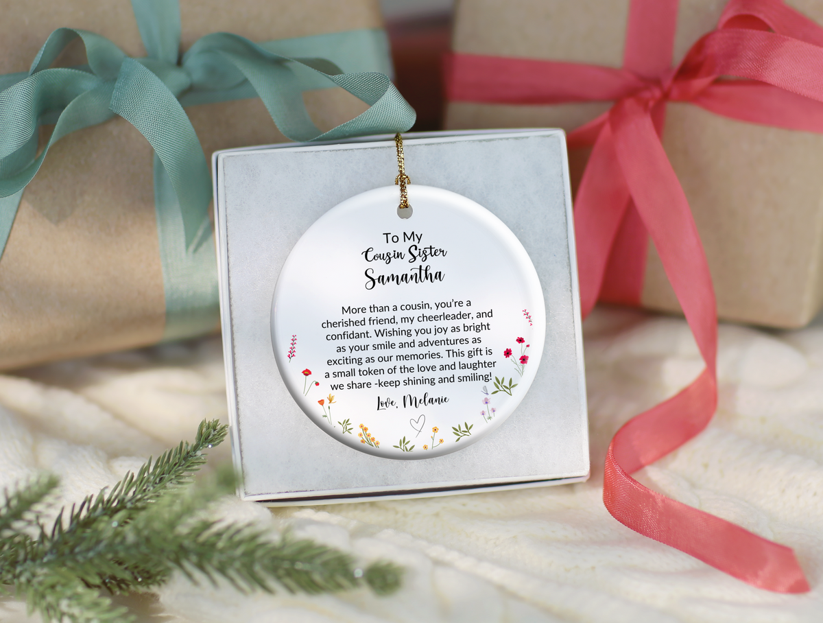 Cousin Sister Christmas Ornament