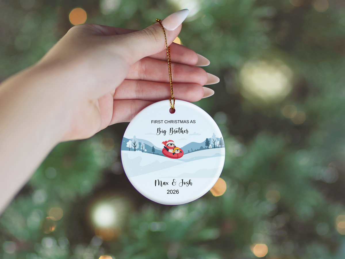 1st Christmas As Big Brother Ornament