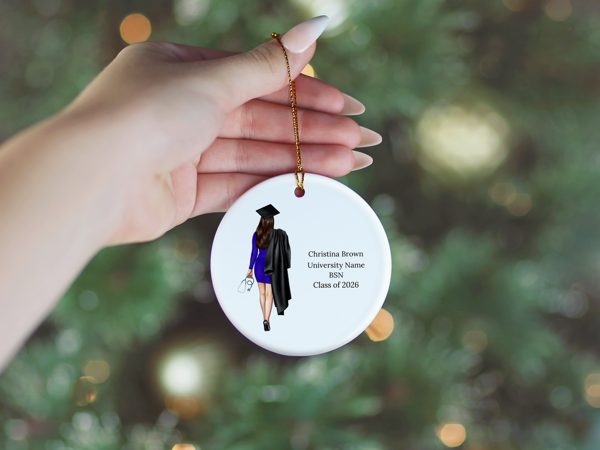 Nursing Graduation Christmas Ornament