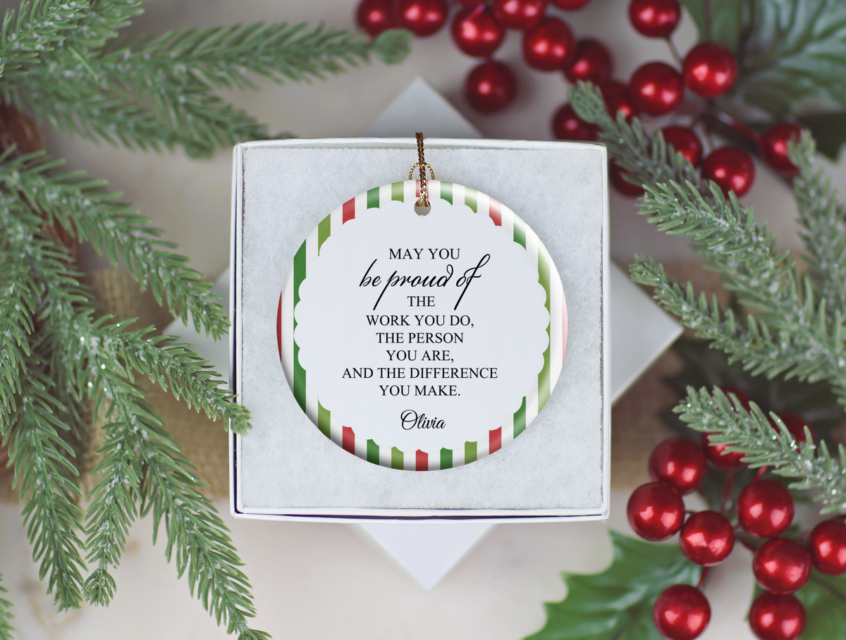 Difference Maker Christmas Ornament