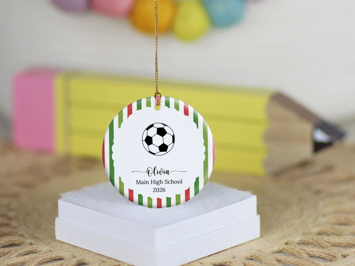 Soccer Player Christmas Ornament