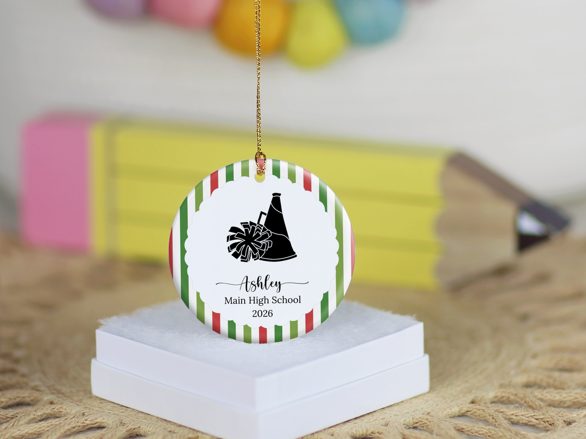 Cheerleading Christmas Ornament