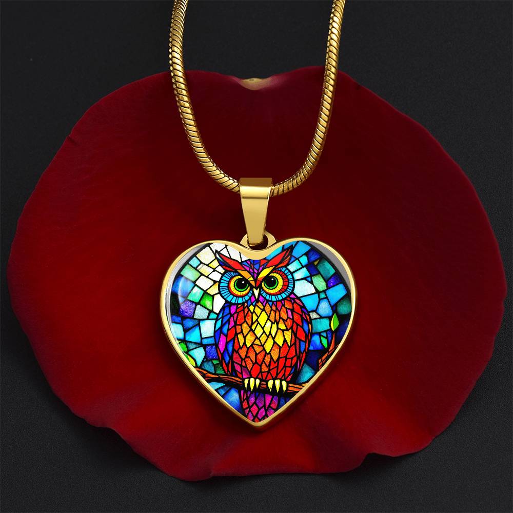 Owl Necklace with Engraving