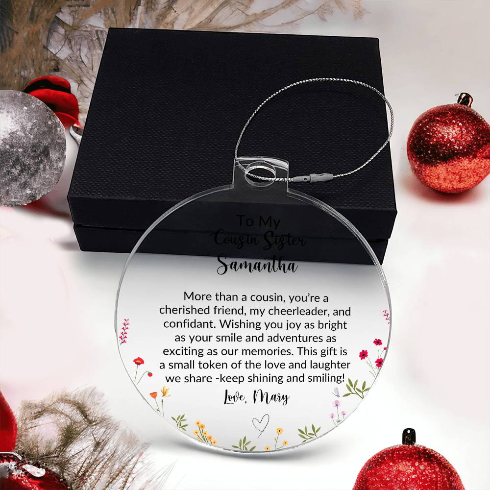 Cousin Sister Acrylic Ornament