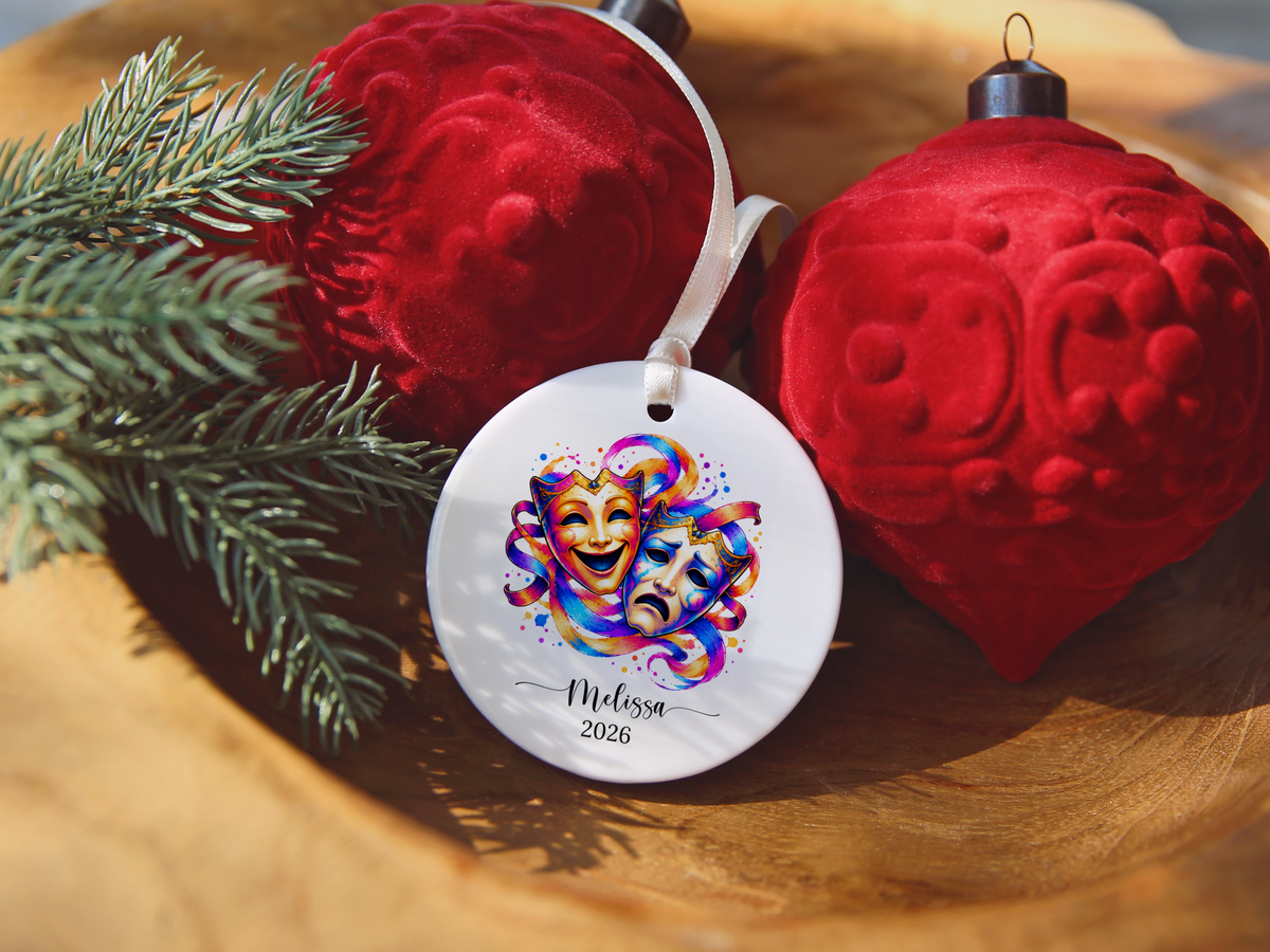 Theatre Christmas Ornament Gift for Actor, Director, Cast Member
