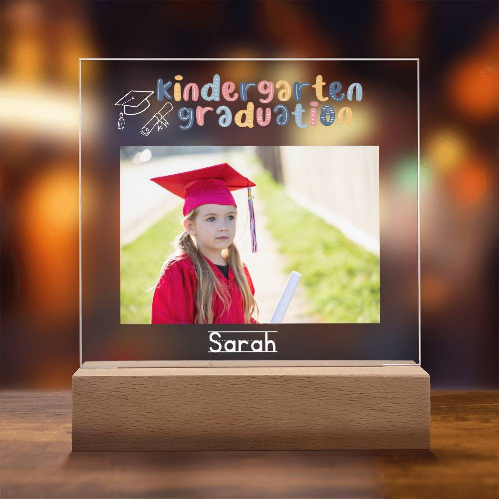 Personalized Kindergarten Graduation Photo Plaque Class of 2036