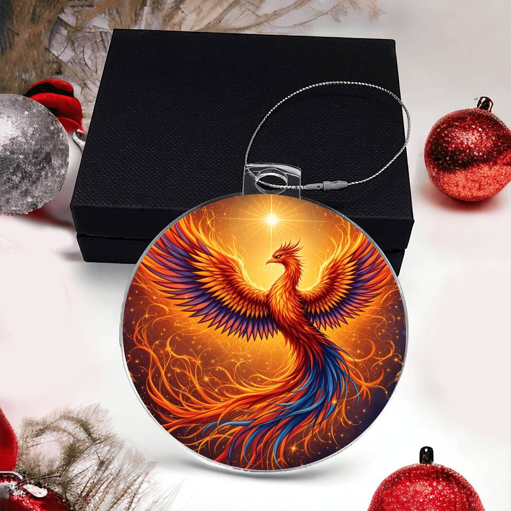 Rising Phoenix Acrylic Ornament