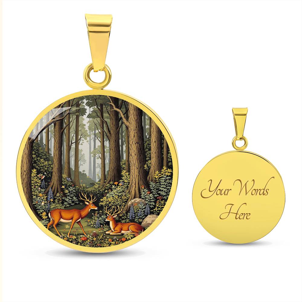 Woodland Deer Pendant Necklace