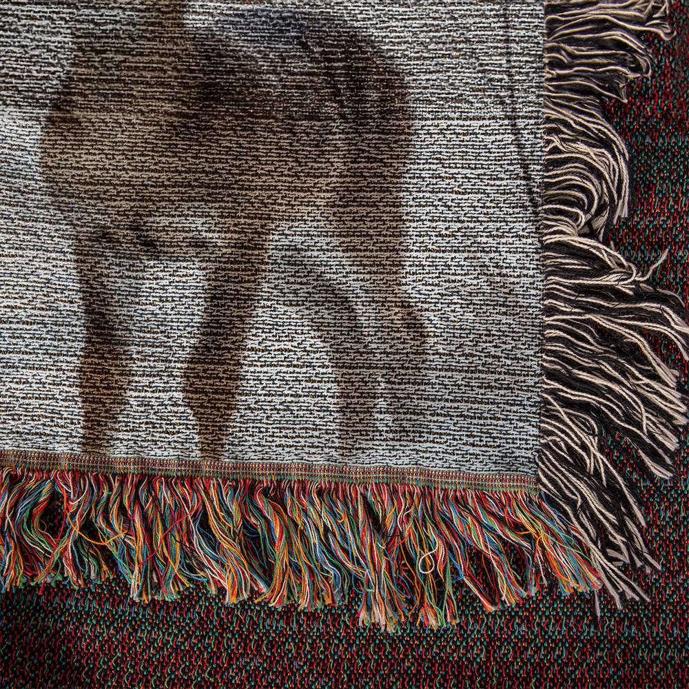 Deer and Fawn Woven Blanket