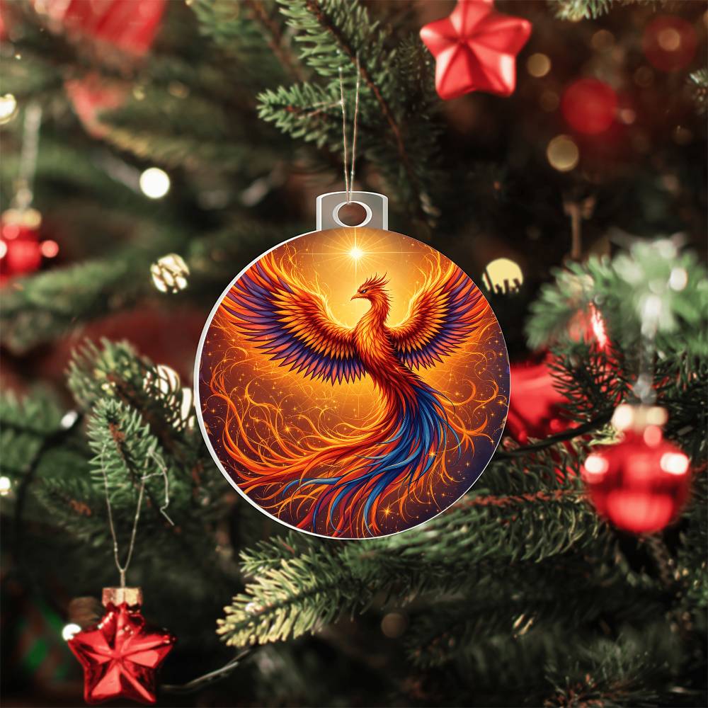 Rising Phoenix Acrylic Ornament