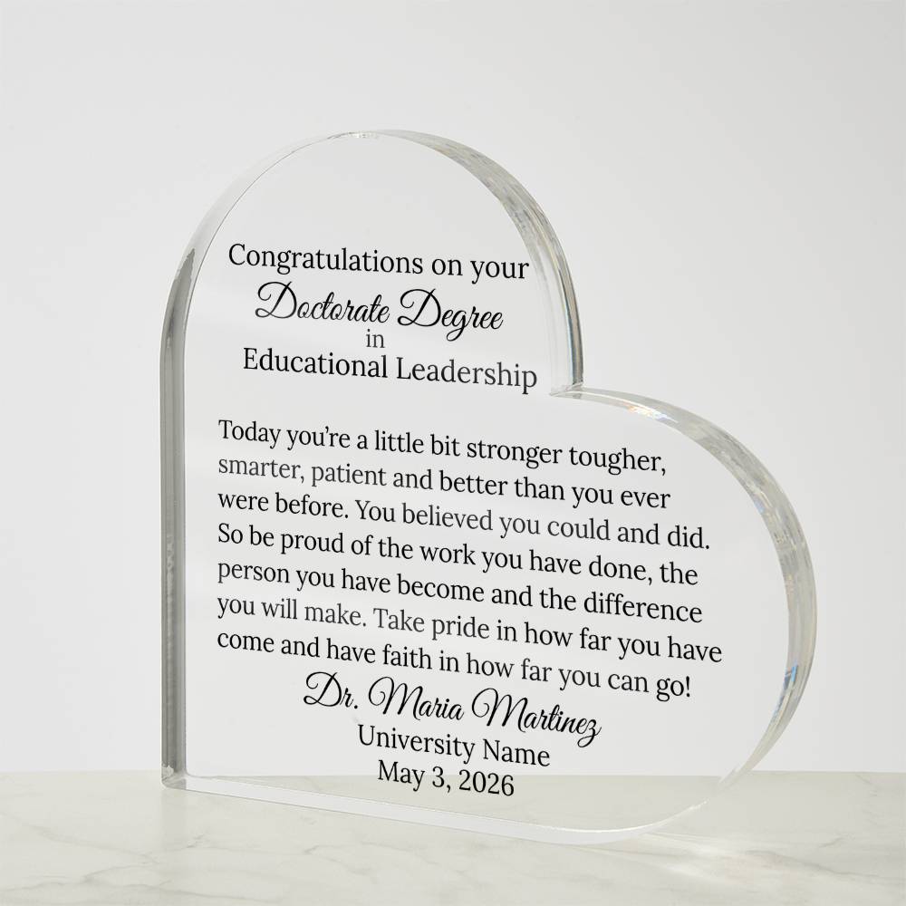 Personalized Doctorate Phd Graduation Gift