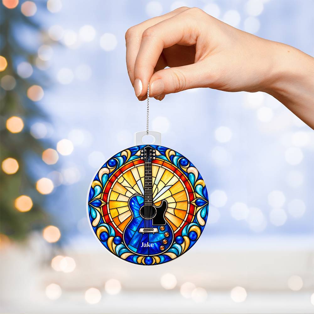 Electric Guitar Christmas Ornament