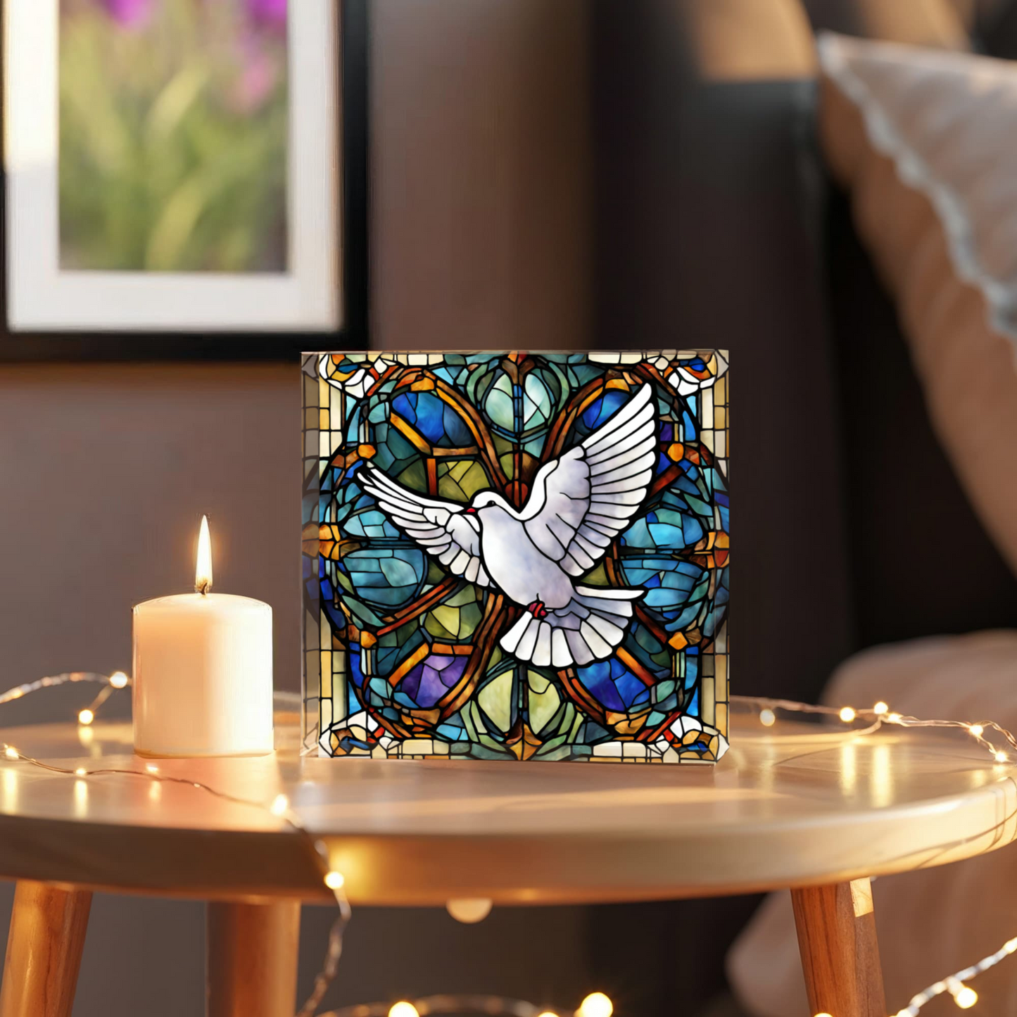 Dove Holy Spirit Acrylic Block