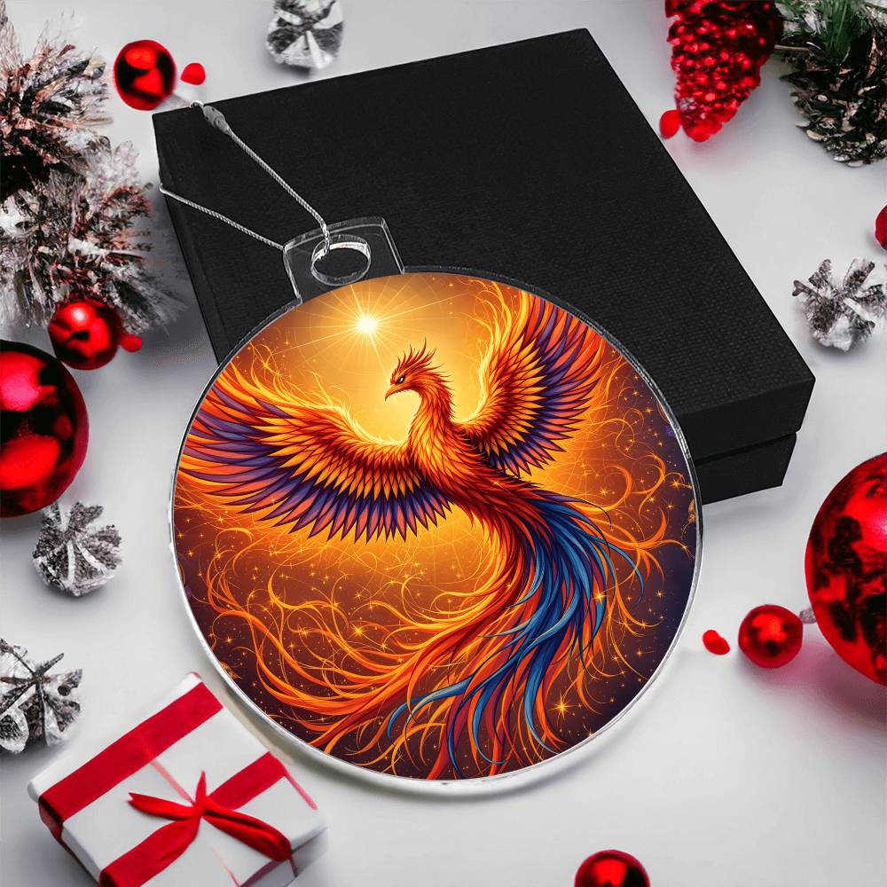 Rising Phoenix Acrylic Ornament