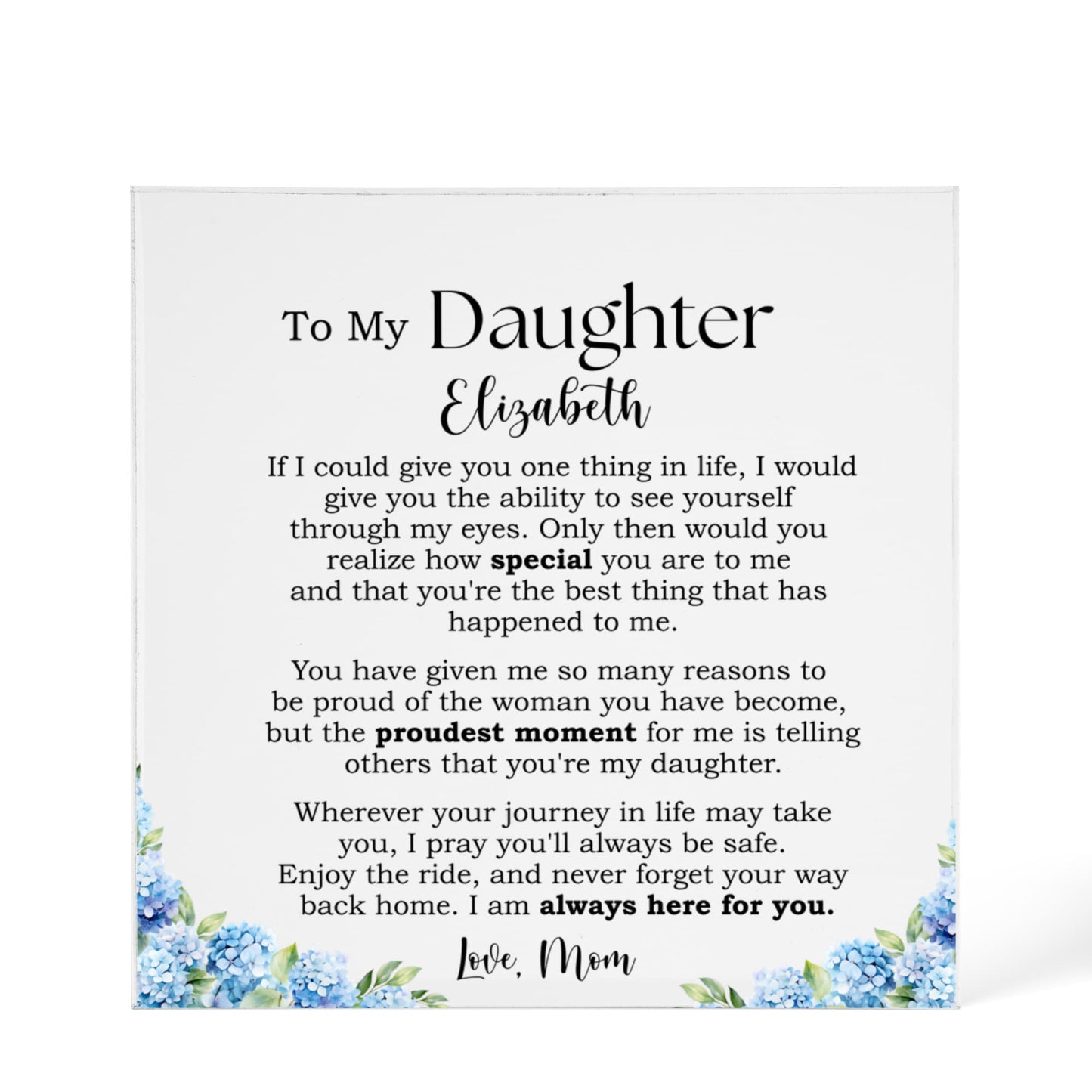 Printed Acrylic Block