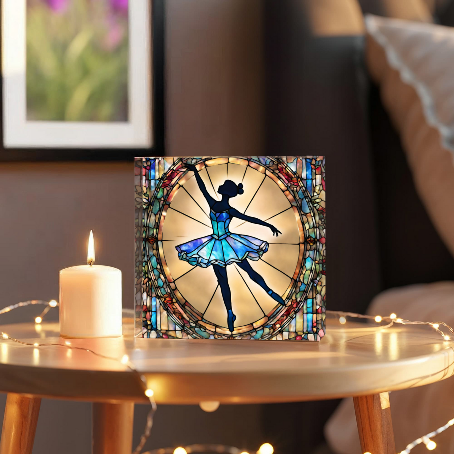 Ballerina Decorative Acrylic Block Dance Room Decor