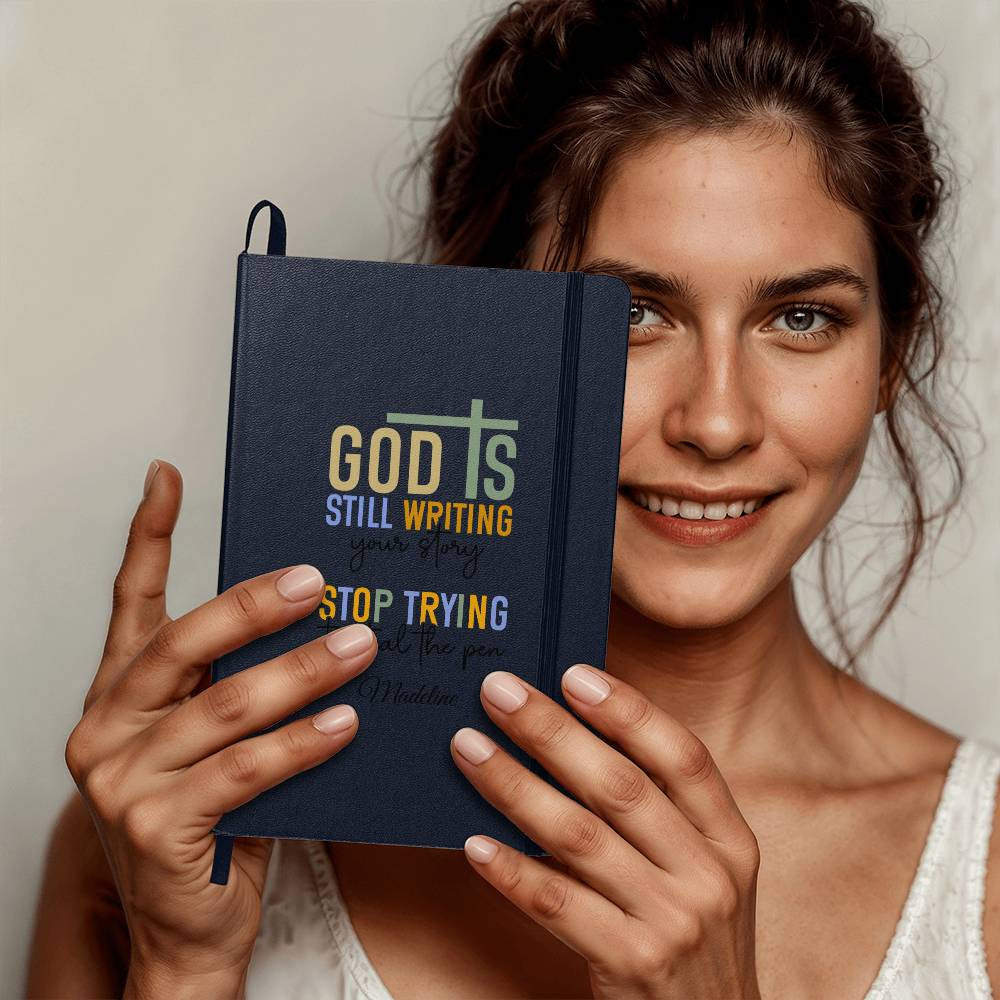 God Is Still Writing You Story Hardover Journal with Pockets
