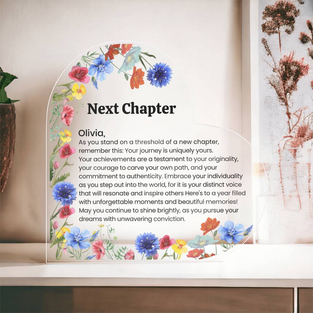 Acrylic Heart Plaque