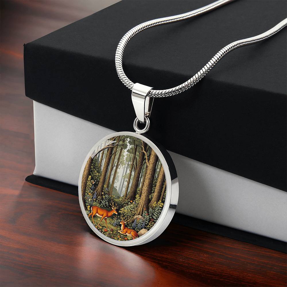 Woodland Deer Pendant Necklace