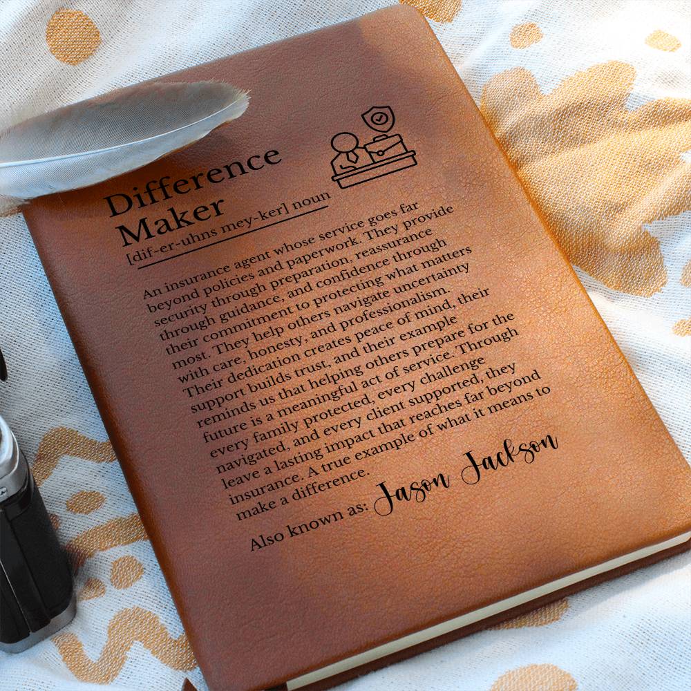 Insurance Agent Appreciation Journal