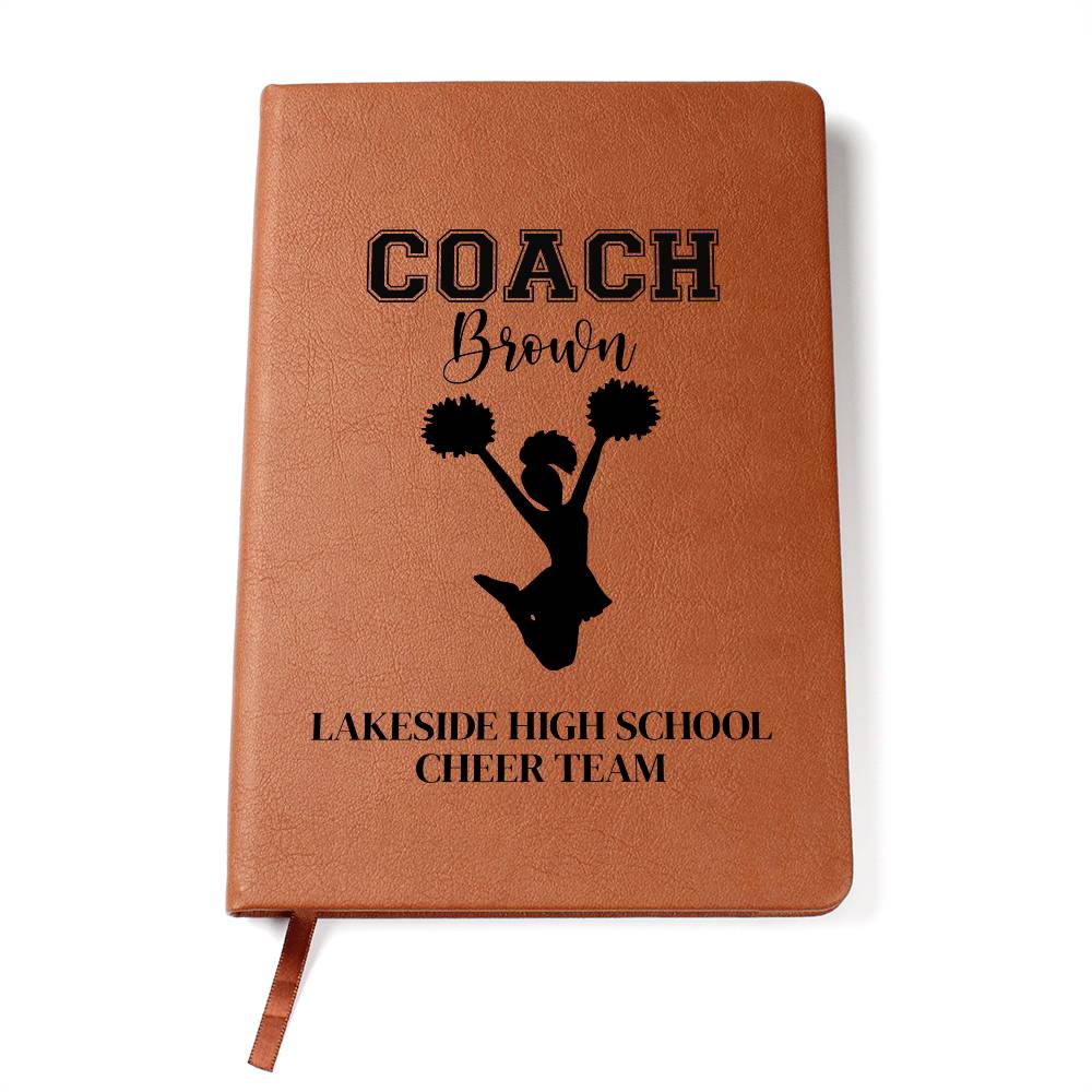 Personalized Cheer Coach Journal