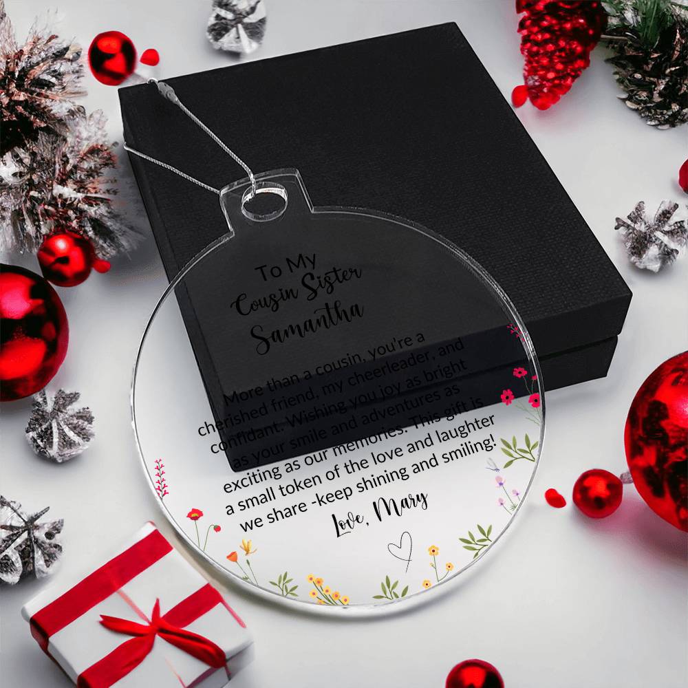 Cousin Sister Acrylic Ornament