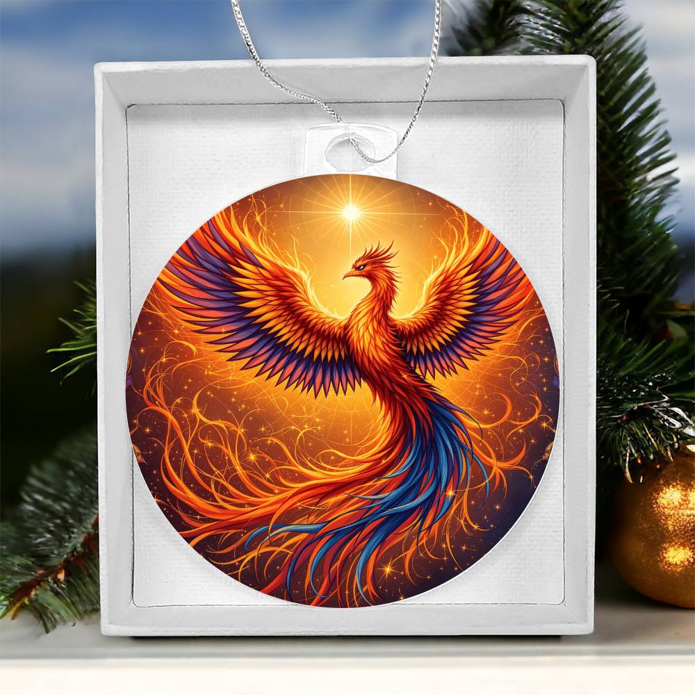 Rising Phoenix Acrylic Ornament