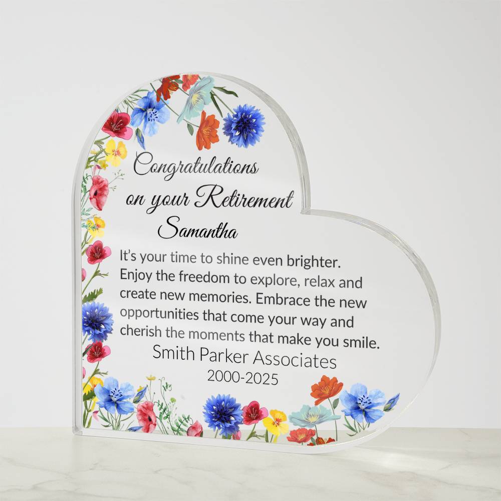 Personalized Retirement Plaque