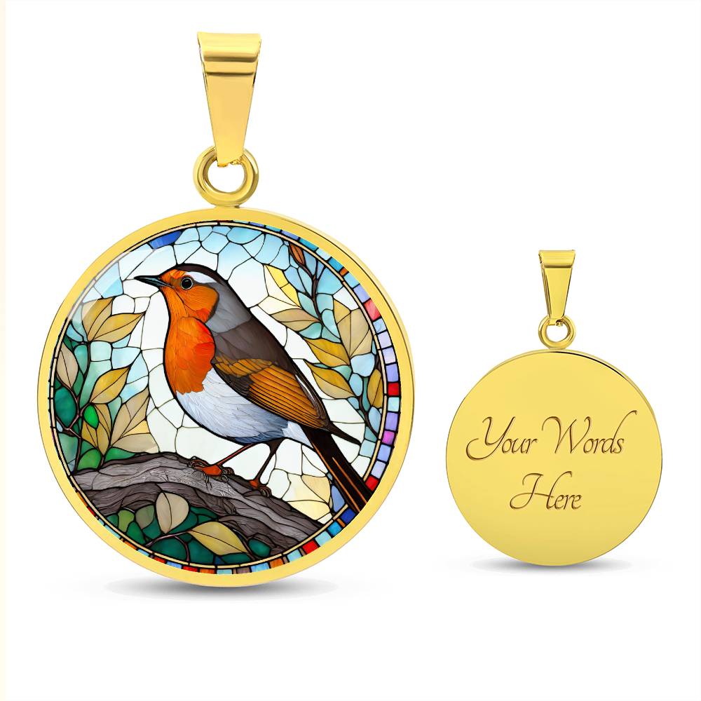 Robin Pendant Necklace in Gold or silver