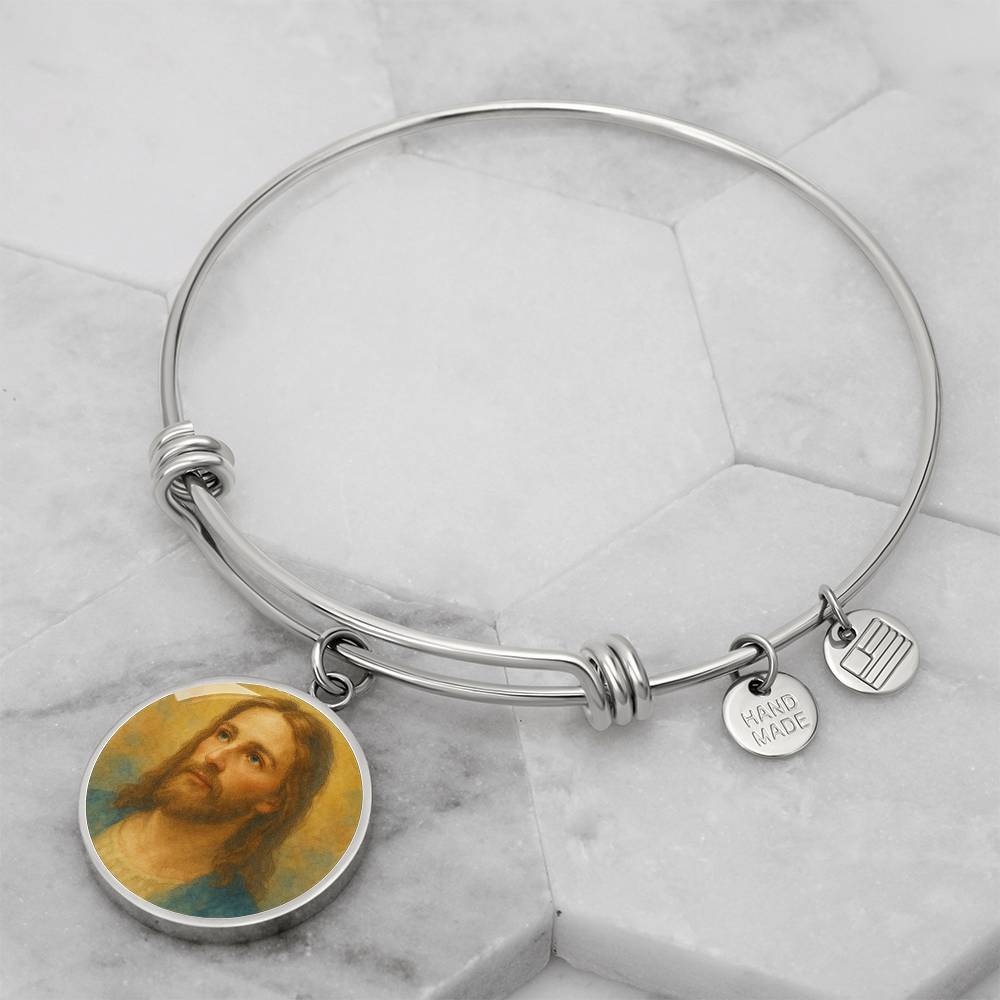 Jesus watercolor Pendant Necklace