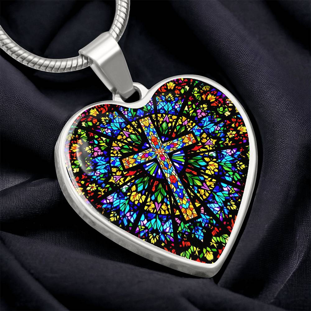 Cross Engraved Pendant Necklace