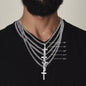 Class of 2025 Graduation Engraved Cross Necklace with Chain