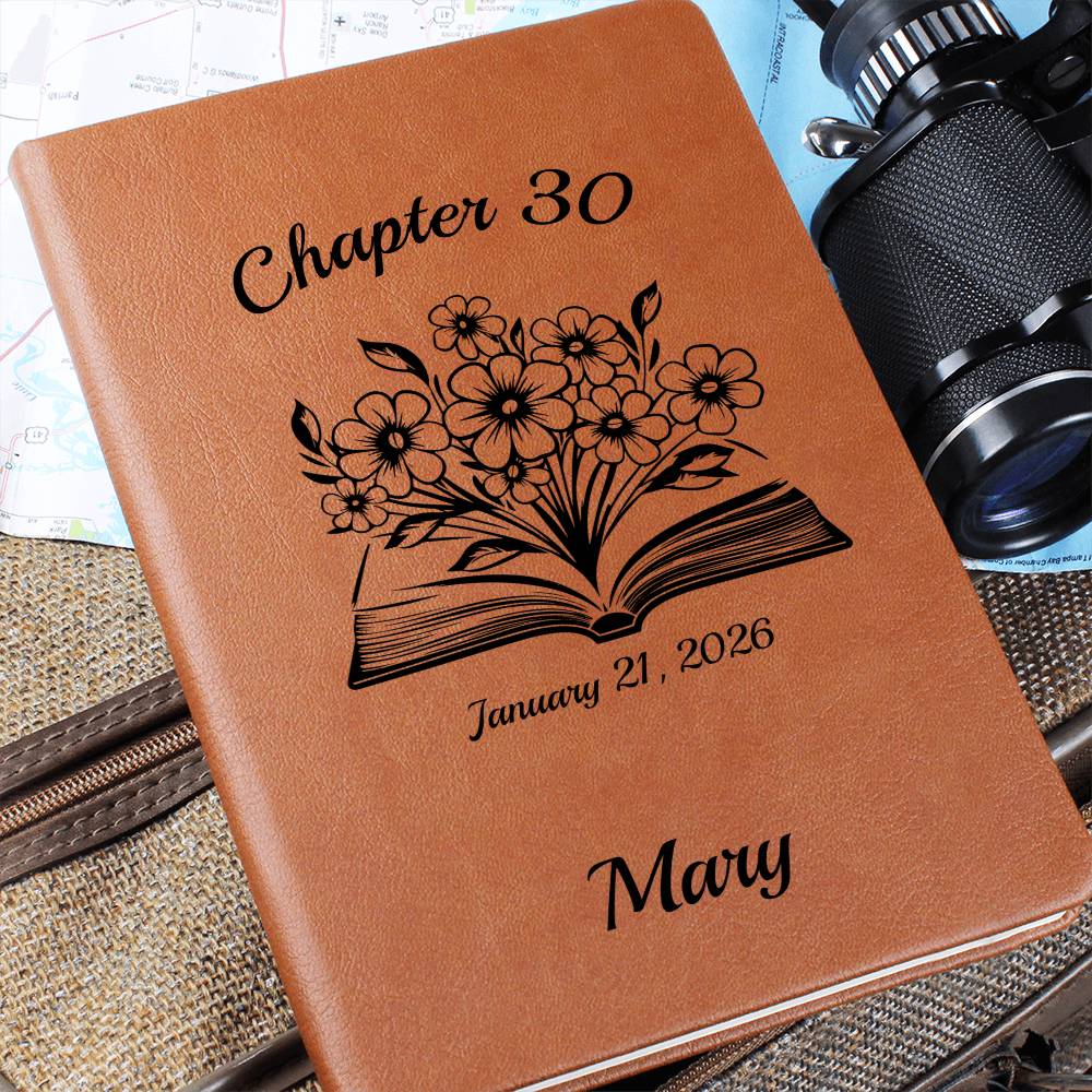 Chapter 30 Vegan Leather Birthday Journal