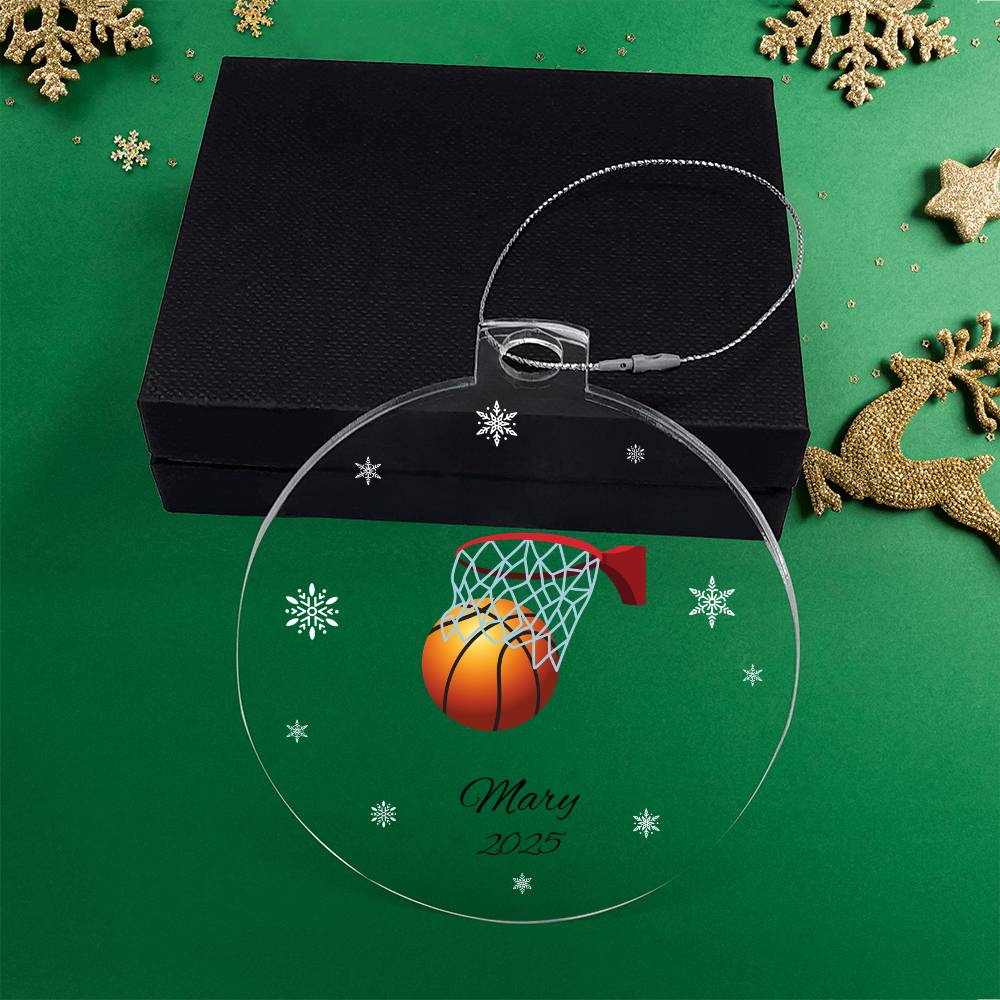 baseball christmas tree ornament Acrylic Ornament Plaque