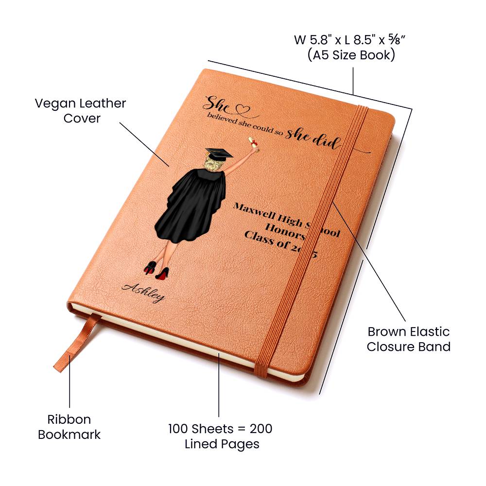 Class of 2025 Personalized Graduation Journal