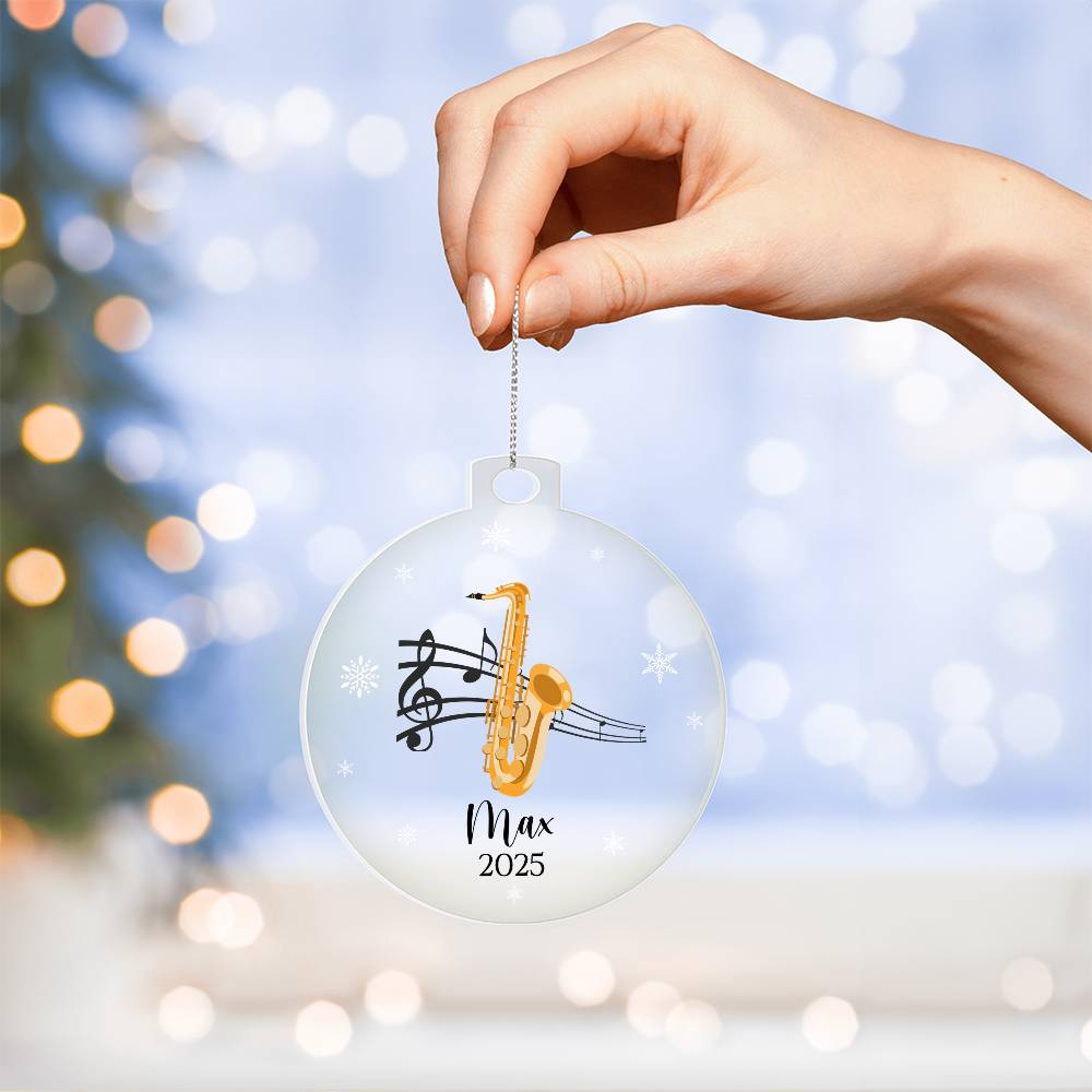 Saxophone Music Ornament