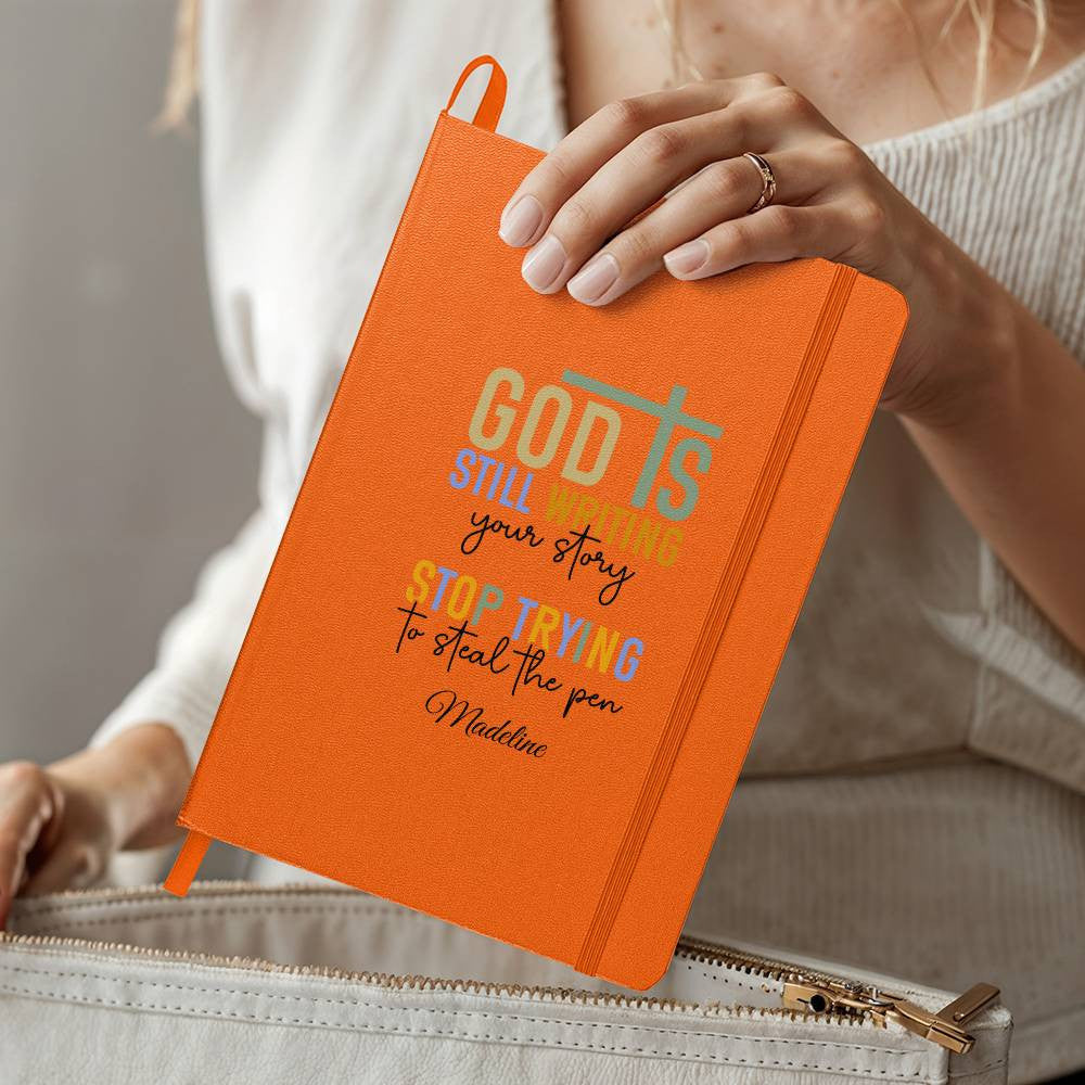 God Is Still Writing You Story Hardover Journal with Pockets